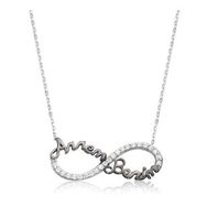 HİLALSHOP 925 Ayar Sonsuzluk Annem Benim Kadın Gümüş Kolye