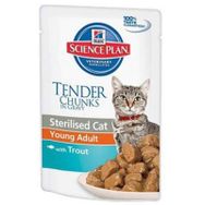 Hill's Alabalıklı 85 GR Kısırlaştırılmış Kedi Konserve Pouch