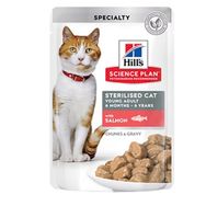 Hills Chunks İn Gravy Somonlu 12x85 gr Kısırlaştırılmış Kedi Konserve