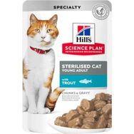 Hill's Science Plan 85 GR Alabalıklı Pouch Kısırlaştırılmış Kedi Konservesi