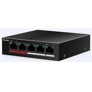 Hılook NS-0105P-35(B) 4 Port+1 Uplink 35 W Full PoE 10/100 Yönetilemez Switch