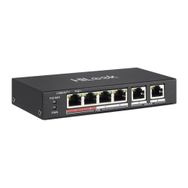 Hılook NS-0106P-35B 5 Port Megabit 4 Port PoE 60W +2 Port Megabit Uplink Long Range 250 mt Yönetilemez Masaüstü Switch