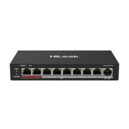 Hılook NS-0109P-60B 8 Port Megabit 8 Port PoE 60W +1 Port Megabit Uplink Long Range 250 mt Yönetilemez Masaüstü Switch