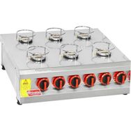 Himaksan Endüstriyel Doğalgazlı 6 Ocaklı Künefe Ocağı Makinesi