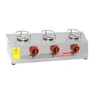 Himaksan Endüstriyel Lpg Tüplü 3 Ocaklı Künefe Ocağı Makinesi