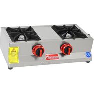 Himaksan Endüstriyel Lpg Tüplü Set Üstü Mini Çiftli 2 Gözlü Ocak