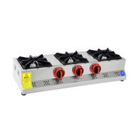 Himaksan Endüstriyel Lpg Tüplü Set Üstü Mini Üçlü 3 Gözlü Ocak