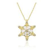 Himarry 925 Ayar Gold Kar Çiçeği Kadın Gümüş Kolye