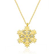 Himarry ​925 Ayar Gold Kar Tanesi Kadın Gümüş Kolye