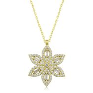 Himarry 925 Ayar Gold Nergiz Çiçeği Kadın Gümüş Kolye