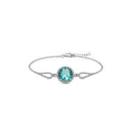 Himarry 925 Ayar Gümüş Aquamarine Bileklik