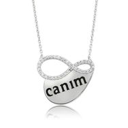 Himarry 925 Ayar Gümüş Canim Yazılı Sonsuzluk Kadın Kolye