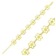 Himarry 925 Ayar Gümüş Gold Sarı Papatya Bileklik