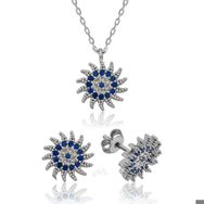 Himarry 925 Ayar Gümüş Güneşli Nazar Set