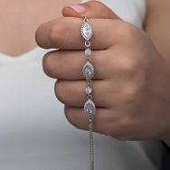 Himarry 925 Ayar Gümüş Mekik Zirkon Taşlı Kadın Bileklik