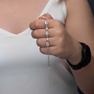 Himarry 925 Ayar Gümüş Oval Taşlı Kadın Bileklik