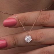Himarry 925 Ayar Gümüş Rose Minimal Yuvarlak Anturaj Kadın Kolye