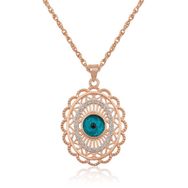 Himarry ​925 Ayar Gümüş Rose Oval Nazar Kadın Kolye