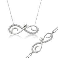 Himarry 925 Ayar Gümüş Sonsuzluk Aşk Set