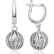 Himarry 925 Ayar ​Gümüş Taşlı Küre Küpe