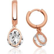Himarry 925 Ayar Gümüş Üç Boyutlu Oval Küpe