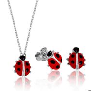 Himarry 925 Ayar Gümüş Uğur Böceği Set