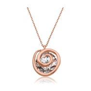 Himarry 925 Ayar Rose Çiçek Gümüş Kolye