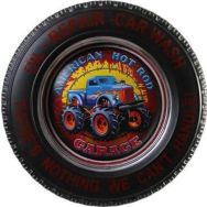 Himarry Dekoratif Araba Tekerleği 4x4 Temalı Led Işıklı Vintage Gül Hediyelik Eşya