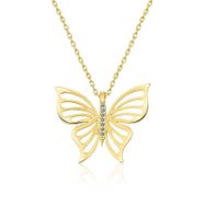 Himarry Gold Bahar Kelebeği 925 Ayar Kadın Gümüş Kolye