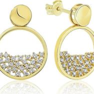 Himarry Gold Çiğ Damlası Gümüş Küpe