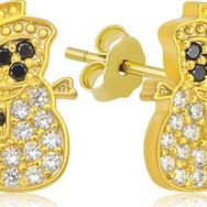 Himarry Gümüş Gold Kardan Adam Kadın Küpe