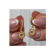 Himarry Gümüş Gold Sallantılı Halka Kadın Küpe
