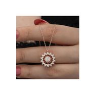 Himarry Gümüş Rose Güneş Kadın Kolye
