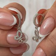 Himarry Gümüş Sallantılı Kelebek Kadın Küpe