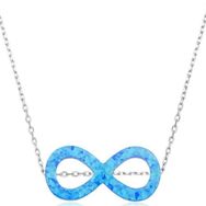 Himarry Opal Taşlı Sonsuzluk 925 Ayar Kadın Gümüş Kolye