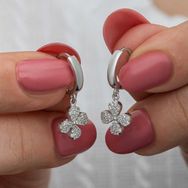 Himarry ​Sallantılı Yonca Kadın Gümüş Küpe