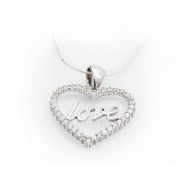Himarry Taşlı Love 925 Ayar Kadın Gümüş Kolye