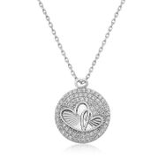 Himarry Zirkon Taşlı İki Kalp 925 Ayar Kadın Gümüş Kolye