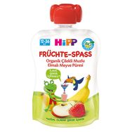 Hipp 12-36 Ay 90 gr Organik Muzlu Elmalı Çilekli Meyve Keyfi