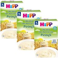 Hipp 4+ Ay 3x200 gr Organik Pirinçli Tahıl Bazlı Ek Gıda