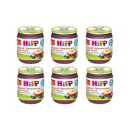 Hipp 4+ Ay 6x125 gr Organik Yaban Mersinli Elma Püresi Kavanoz Maması