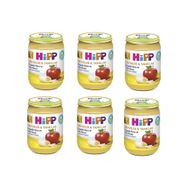 Hipp 4+ Ay 6x190 gr Organik Elma ve Muz Püresi Kavanoz Maması