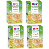 Hipp Organik 5 Tahıllı 4x200 gr Kaşık Mama