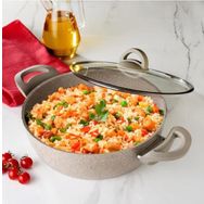 Hisar Optima Granit 26 cm Basık Tencere
