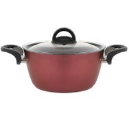 Hisar Optima Talia 22 cm Bordo Granit Derin Tencere