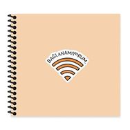 Hisli Şeyler Yaprak Çizgili Bağlanamıyorum Defter