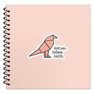 Hisli Şeyler Yaprak Çizgili Katlandığıma Değdi Defter