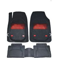 HLP Fiat Grande Punto Negro Kırmızı Oto Paspas