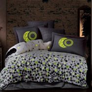 Hobby Home Collection Sarı Star'S Poplin Çift Kişilik Nevresim Takımı