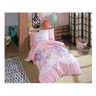 Hobby Magical Pembe Tek Kişilik Poplin Nevresim Takımı